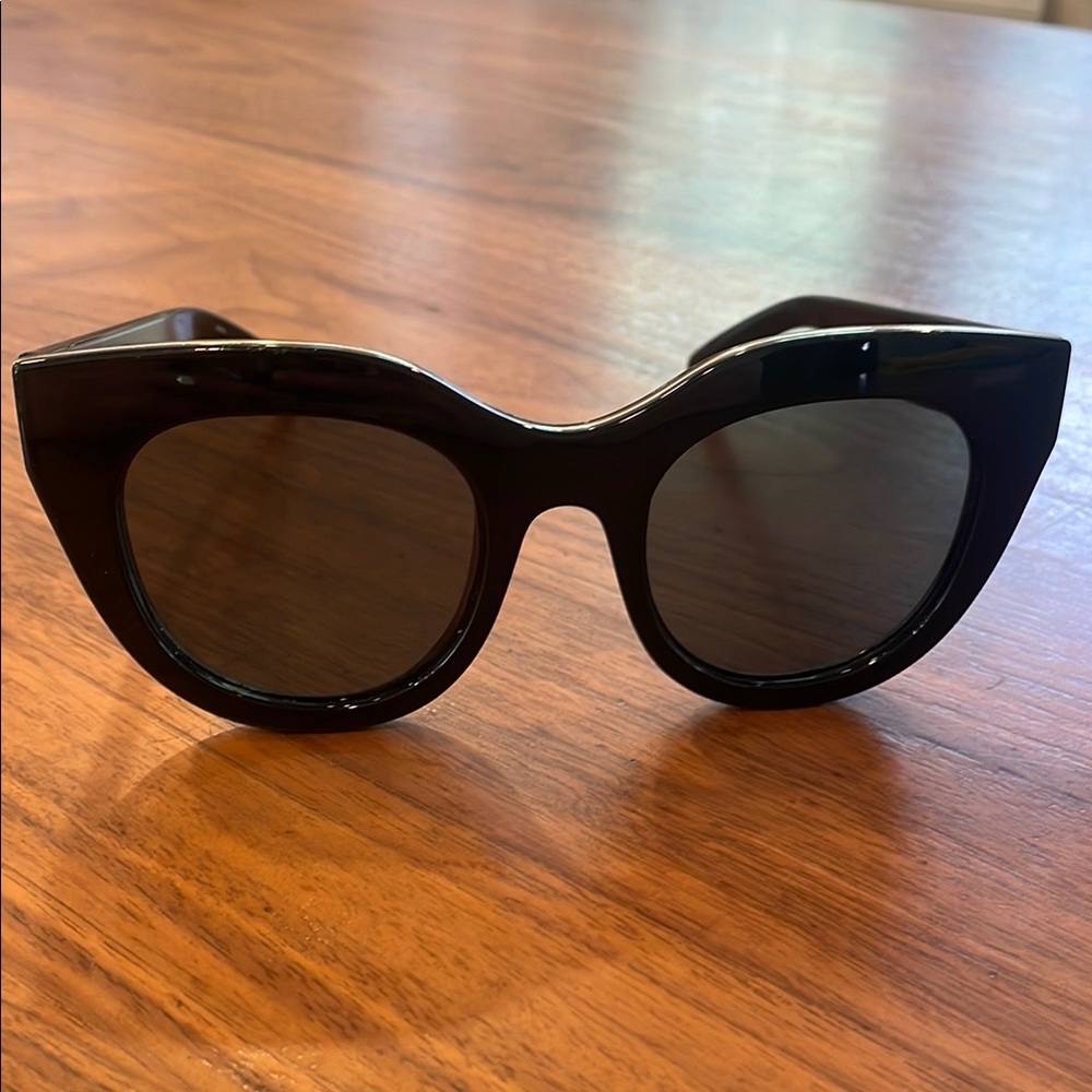 Le Specs Black Cat-Eye Sunglasses